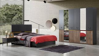 Marcabella Efsun 6 Kapılı Dolap Yatak Odası Takımı - Bazasız