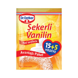 Dr. Oetker Şekerli Vanilin 15+5 Hediye 100 G