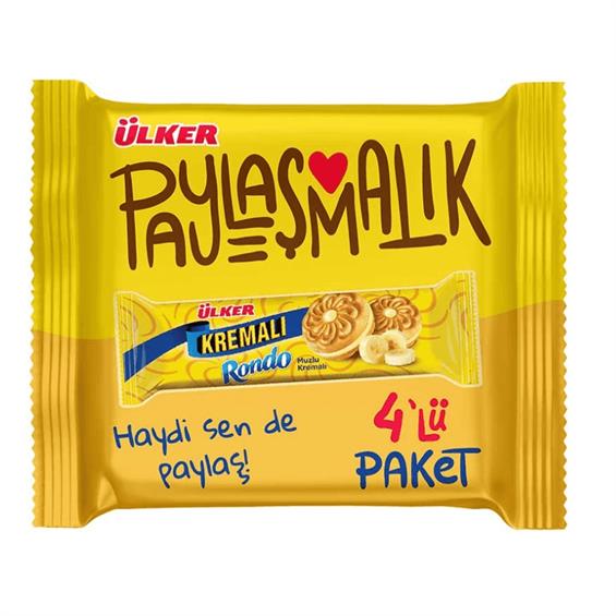 Ülker Rondo Kremalı Muzlu Bisküvi 4'lü 244 gr