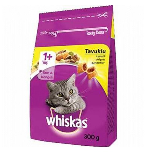 Whiskas Tavuklu Sebzeli Kuru Kedi Maması 300 gr