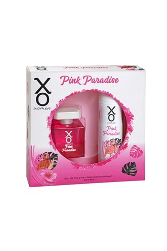 XO Pink Paradise EDT 100 ml + Deo Sprey 125 ml Kadın Parfüm Seti