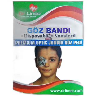 DrLinee Yapışkan Kız Çocuk Göz Bandı 50'li