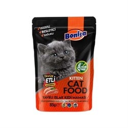 Bonisa Tavuk Etli Yavru Tam Besleyici Islak 85 ml