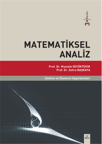 Matematiksel Analiz M. Sevüktekin 3. Baskı