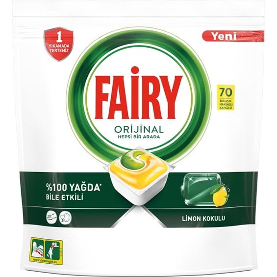 Fairy Hepsi Bir Arada Bulaşık Tableti 70'li
