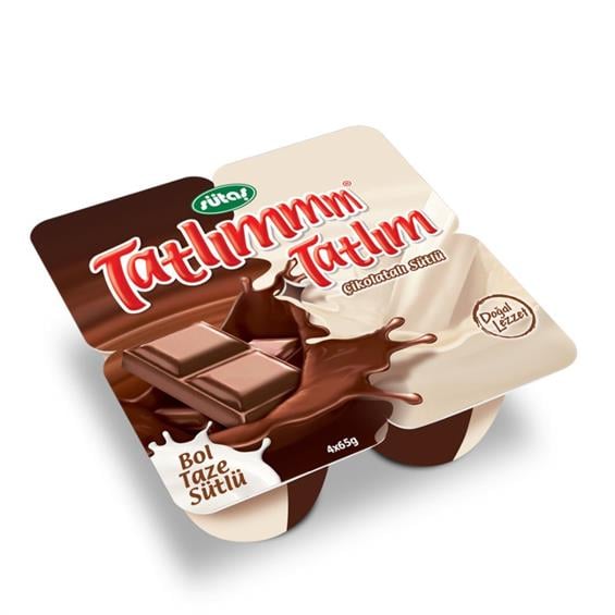 Sütaş Tatlım Çikolatalı Sütlü 4'lü 70 gr