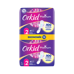 Orkid Platinum Uzun Boy 2 Hijyenik Ped 12'li