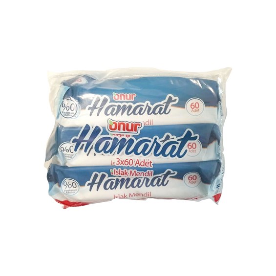 Onur Hamarat Islak Havlu 3x60'lı