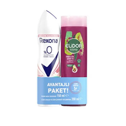 Rexona Musk Deo 150 ml + Elidor Şampuan Avokado&Üzüm Çekirdek Yağı 200 ml