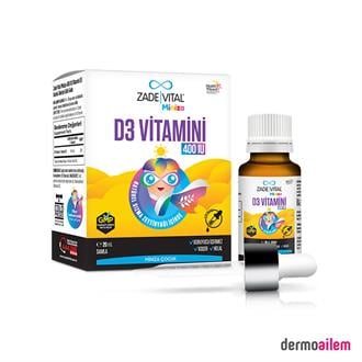 Zade Vital Miniza D3 Vitamini 400 IU Damla 20 ml