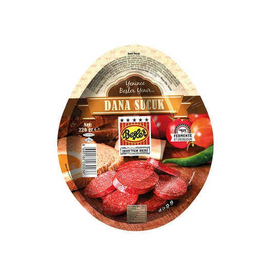 Beşler Vakumlu Sucuk 220 gr