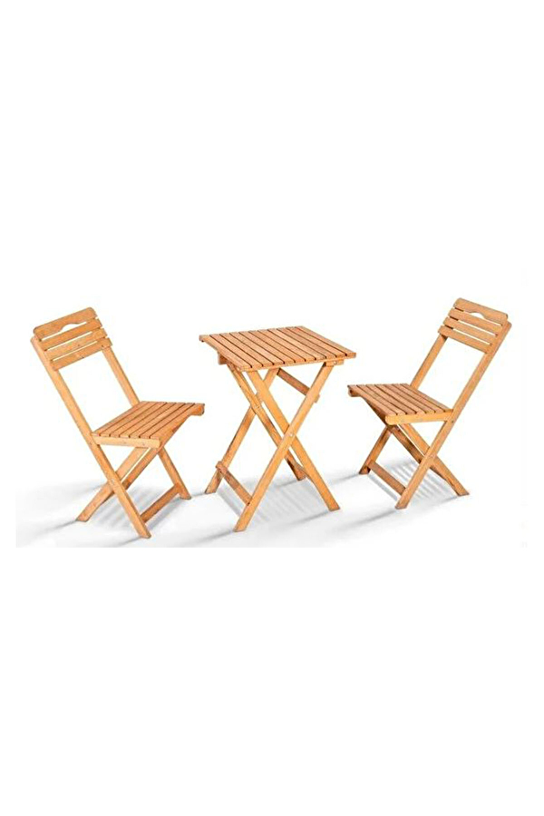 Ahşap İskelet Bistro Set