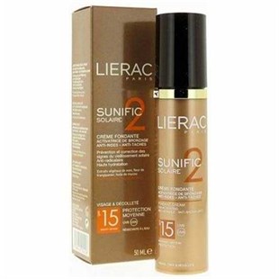 Lierac Sunific Solaire 2 Yüz Ve Dekolte Bölgesi İçin Güneş Kremi Spf 15 50 Ml Melt İn Cream