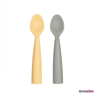 Oioi Nam Nam Mama Kaşığı 2 Li - Mellow Yellow/powder