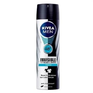 Nive Sprey Deodorant Invisible for Black & White Fresh Erkek 150 ml