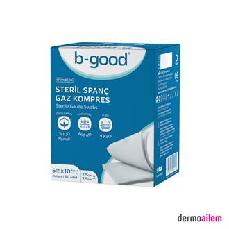 B-Good Steril Spanç Gaz Kompres 7,5*7,5 50'li