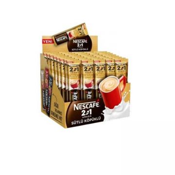 Nescafe Şekersiz Sütlü Köpüklü 2 si 1 Arada x 48 Adet