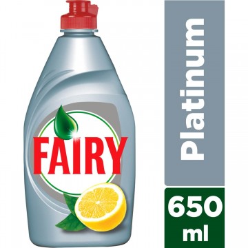 Fairy Platinum Bulaşık Deterjanı Limon Kokulu 650 ml