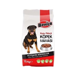 Bonisa Kuzulu ve Pirinçli Yetişkin Köpek Maması 15 kg