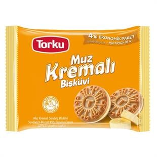 Torku Muz Kremalı Bisküvi 4x76g