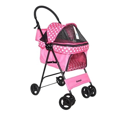 Zampa Perez Kedi & Köpek Arabası Pembe 42x63x89cm