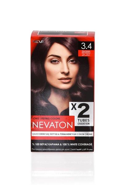 Nevaton 2 Li Saç Boyası 3.4 Koyu Kestane