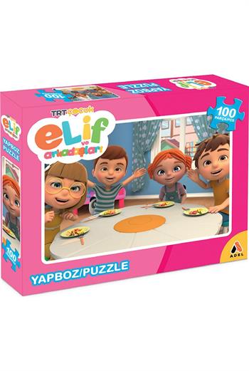 TRT Çocuk Elif ve Arkadaşları 100'lü Puzzle Yapboz