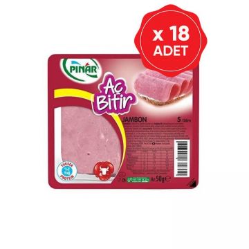 Pınar Jambon Aç Bitir Dana 50 Gr x 18 Adet