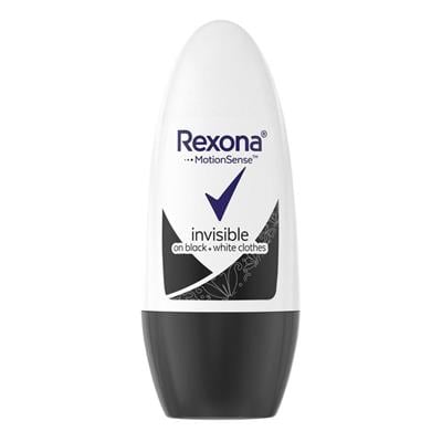 REXONA ROLL-ON 50ml INVISIBLE ON BLACK & WHITE CLOTHES