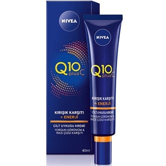 Nivea Q10 Plus C Kırışık Karşıtı + Enerji Cilt Uykusu Gece Kremi 40 ml