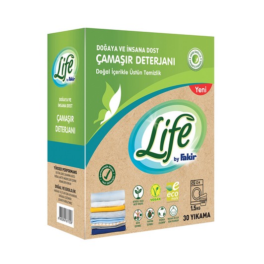 Life By Fakir Doğal Eko Toz Deterjan 1,5 kg
