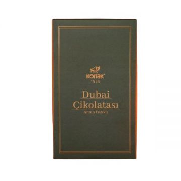 Konak El Yapımı Dubai Çikolatası Antep Fıstıklı Tablet Çikolata 200 gr