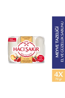 Hacı Şakir Sabun 4*70 Gr Meyve Tazeliği