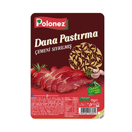 Polonez Dana Çemensiz Pastırma 75 gr