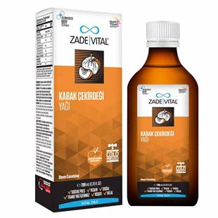 Zade Vital Kabak Çekirdeği Yaği Soğuk Sikim 200 Ml