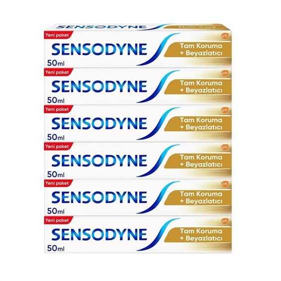 Sensodyne Diş Macunu Tam Koruma ve Beyazlatıcı 50 ml X6