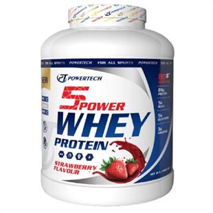 Powertech 5 Power Whey Protein Tozu Çilek Aromalı 2400 gr
