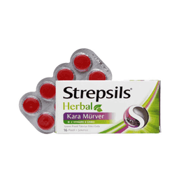 Strepsils Herbal Kara Mürver Pastil 16'lı