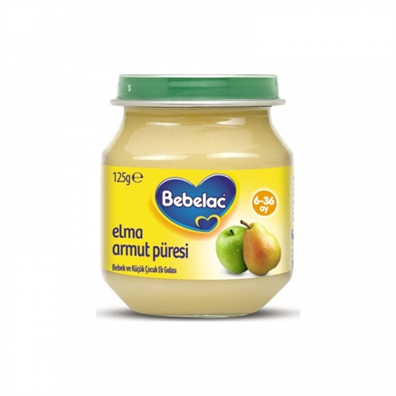 Bebelac Elma Armut Püresi Kavanoz Maması 125 gr