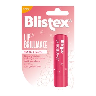 Blistex Lipstick Lip Brilliance SPF 15 Renk ve Işıltı Etkili Nemlendirici Dudak Bakım