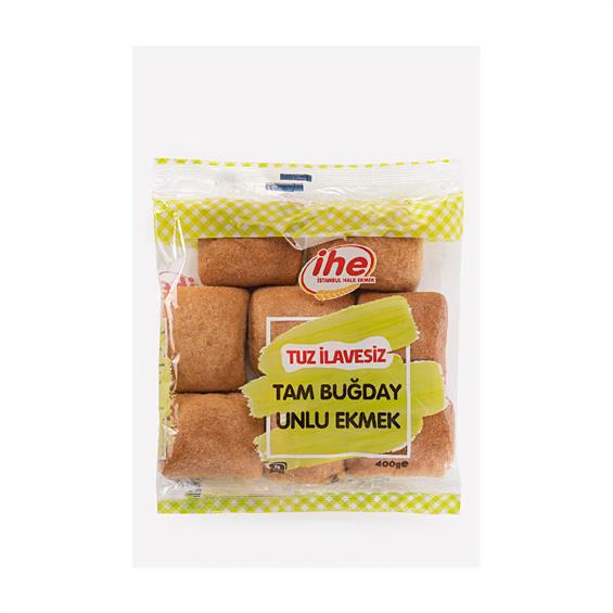 IHE Tam Buğday Unlu Tuz İlave Edilmemiş Ekmek 400 gr