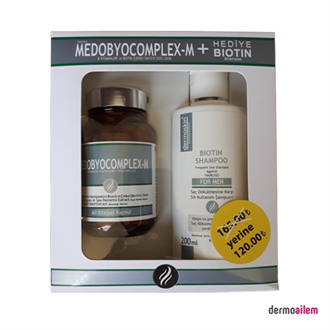 Dermoskin Medobiocomplex Erkek 60 Kapsül Biotin Şampuan Hediyeli