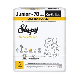 Sleepy Extra Junior Çocuk Bezi 78'li  