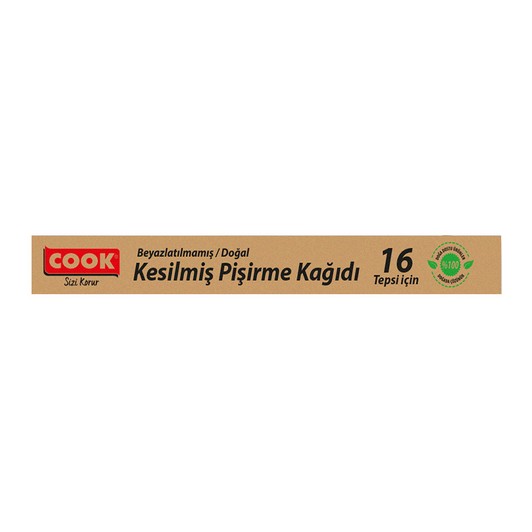 COOK KEŞİLMİŞ DOĞAL PİŞİRME KAĞIDI 37x42