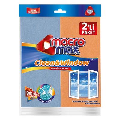 Macromax Mikrofiber Cam Bezi 2li