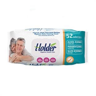Önlem Holder Hijyenik Vücut Temizleme Havlusu 52 Yaprak