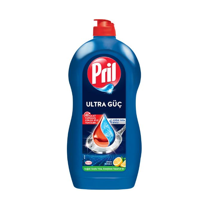 Pril Elde Yıkama Sıvı Bulaşık Deterjanı Limon 5 + Etki Kendinden Yağ Çözme Etkisi 1350 gr