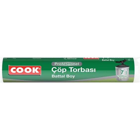 Cook Prof Battal Boy Çöp Torbası 7'li