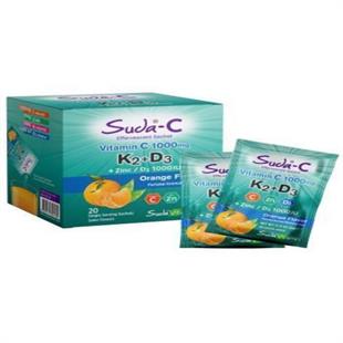 Suda Vitamin C 1000 mg K2 D3 Zinc 20 Saşe