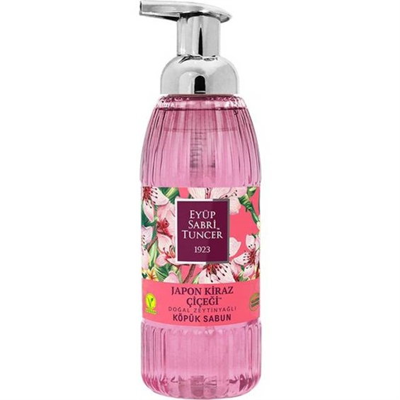 Eyüp Sabri Tuncer Japon Kiraz Çiçeği Doğal Zeytinyağlı Köpük Sabun 500 ml